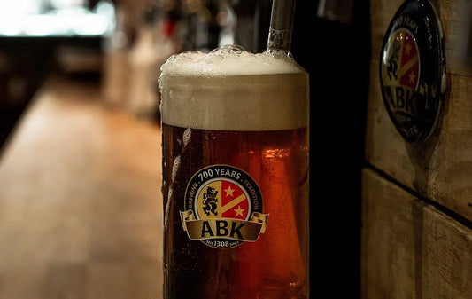 The Amazing Nucleation Beer Glass ABK Brewery